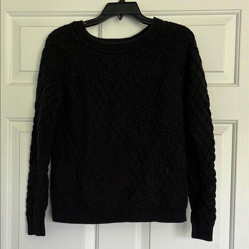 Old Navy Black Cable Knit Sweater